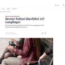 Massiver Anstieg an Diebstählen: Berner Polizei überführt 147 Langfinger