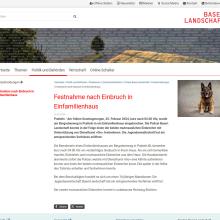 Basel Landschaft: Festnahme nach Einbruch in Einfamilienhaus